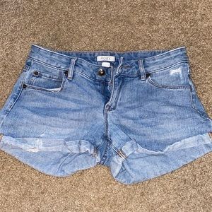 Roxy Blue Denim Booty Shorts | Size 25